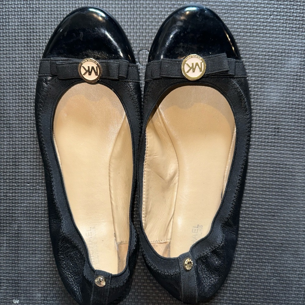 Michael Kors Black Ballet Flats